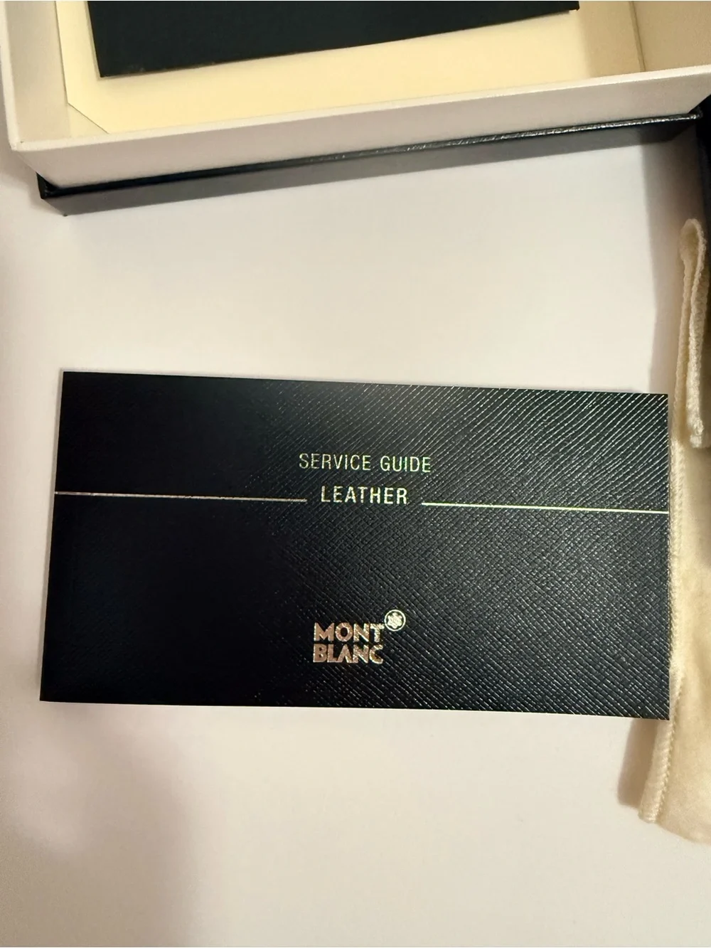Mont Blanc Black Leather Travel Wallet with Signature Star Emblem